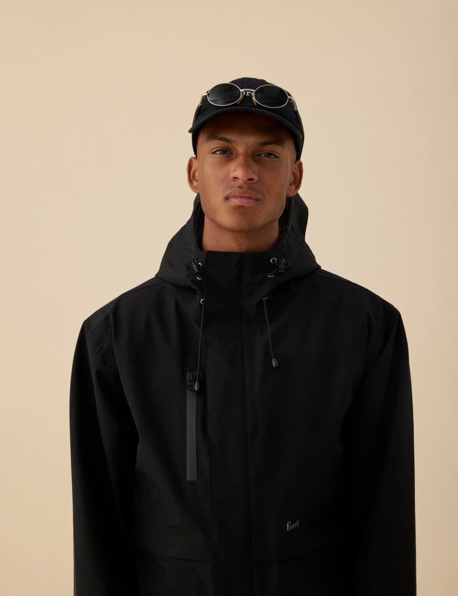 Forét Hawk Washed Cap-Black | Caps