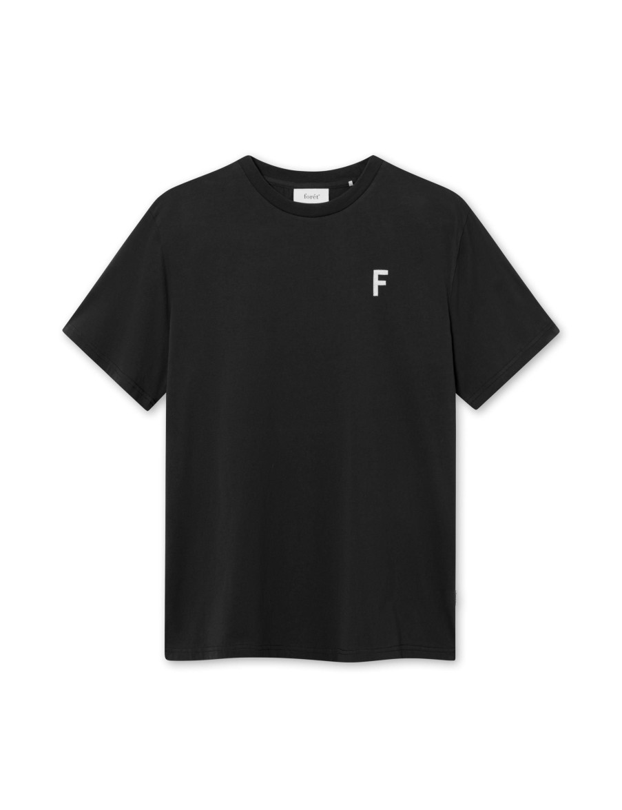 Forét Ponder T-Shirt-Washed Black | T-Shirts