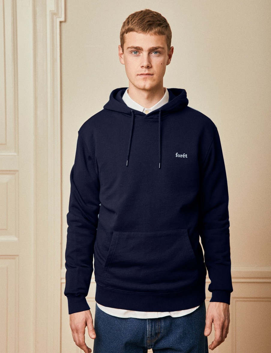 Forét Deer Hoodie-Navy | Hoodies