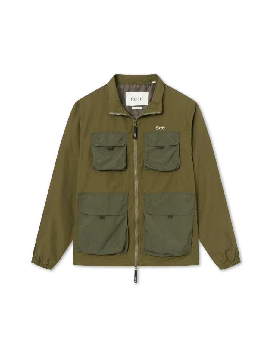 Forét Sizzle Jacket-Army | Overshirts