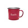 Forét Bean Enamel Mug-Red | Accessories