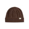 Forét Top Cable Beanie-Brown | Goods