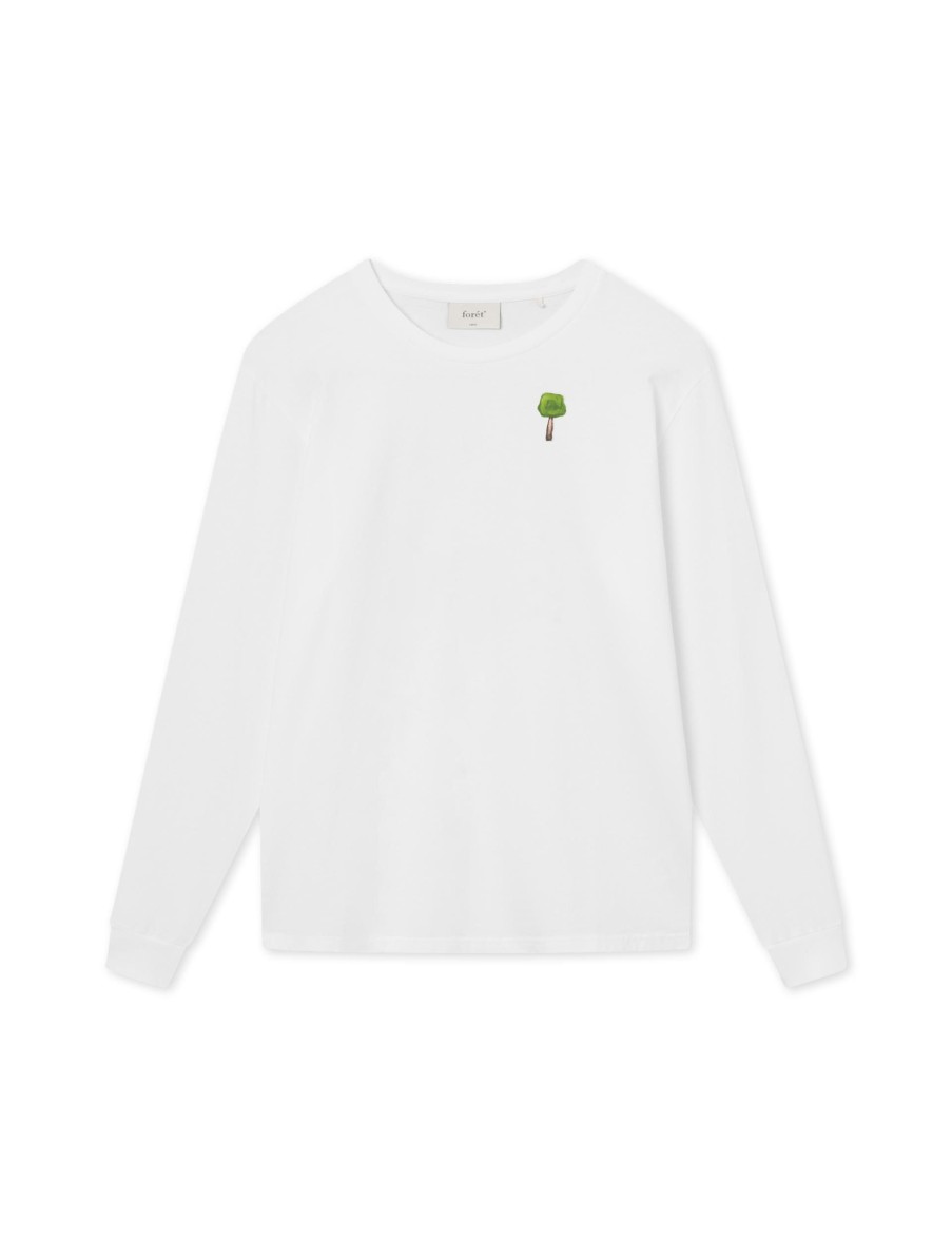 Forét Timber Longsleeve-White | T-Shirts