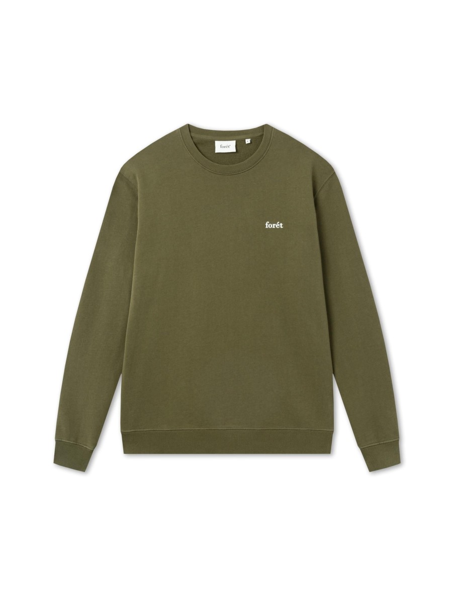 Forét Ash Sweatshirt-Army | Sweatshirts