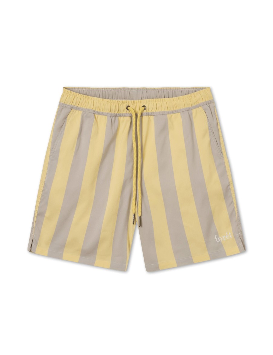 Forét Away Swimshorts-Dusty Yellow/Khaki | Swimwear