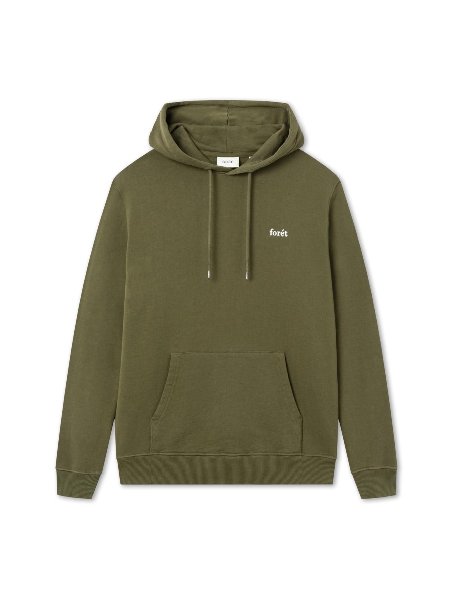 Forét Deer Hoodie-Army | Sweatshirts