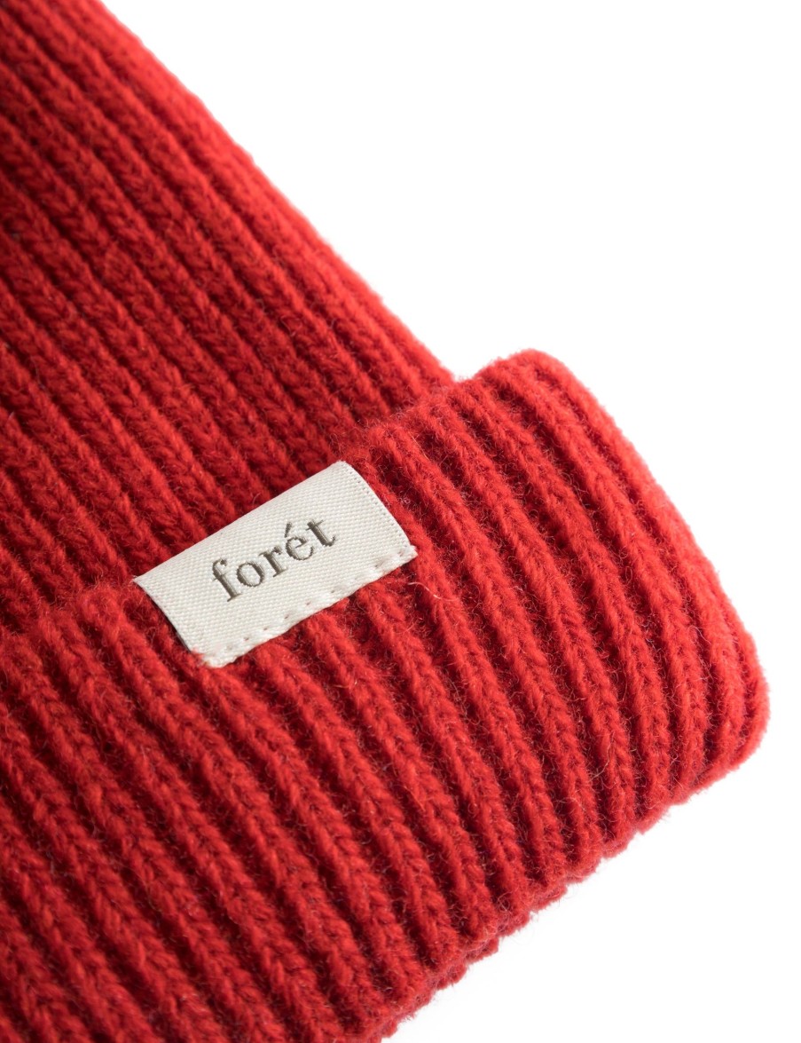 Forét Top Beanie-Red | Accessories