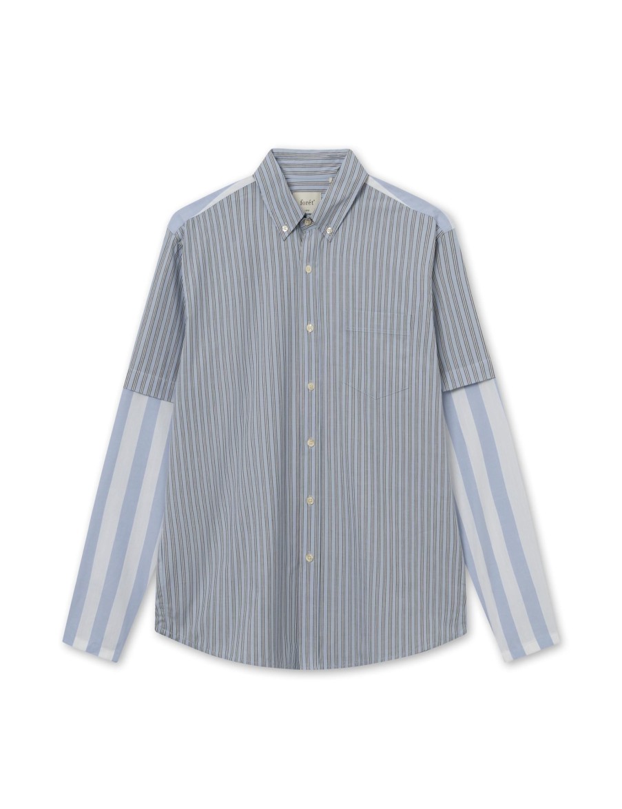 Forét Rest Shirt-Light Blue/Cloud | Shirts