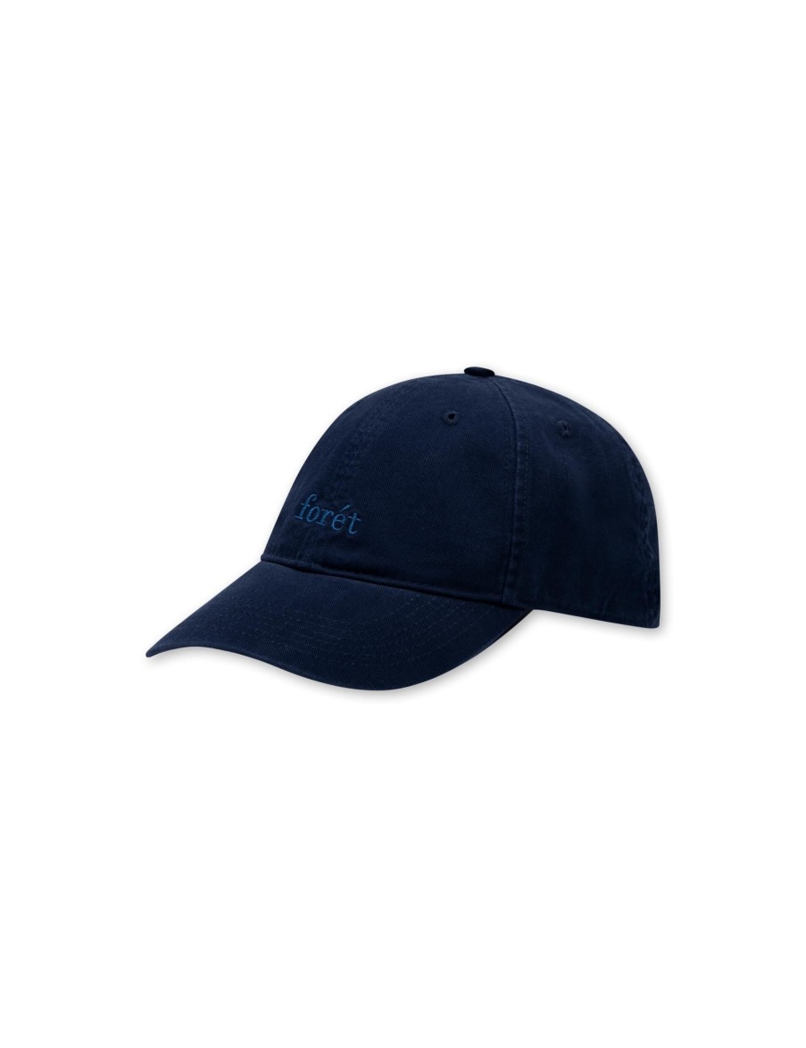 Forét Hawk Washed Cap-Navy/Blue | Caps