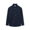 Forét Mellow Shirt-Navy | Overshirts