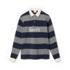 Forét Match Polo Sweatshirt-Granite/Navy | Sweatshirts