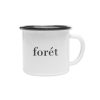 Forét Bean Enamel Mug-White | Outdoor Goods