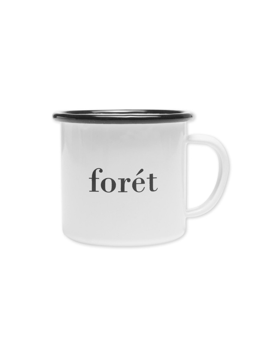 Forét Bean Enamel Mug-White | Outdoor Goods