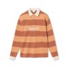 Forét Match Polo Sweatshirt-Sandstone/Brick | Sweatshirts