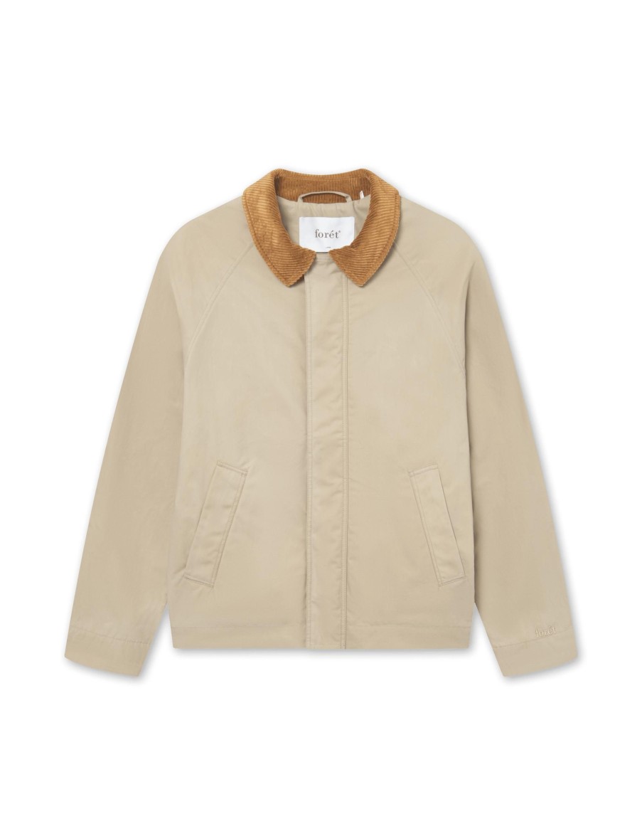 Forét Row Oilskin Jacket-Khaki | Jackets