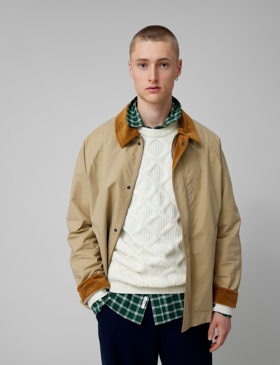 Forét Row Oilskin Jacket-Khaki | Jackets