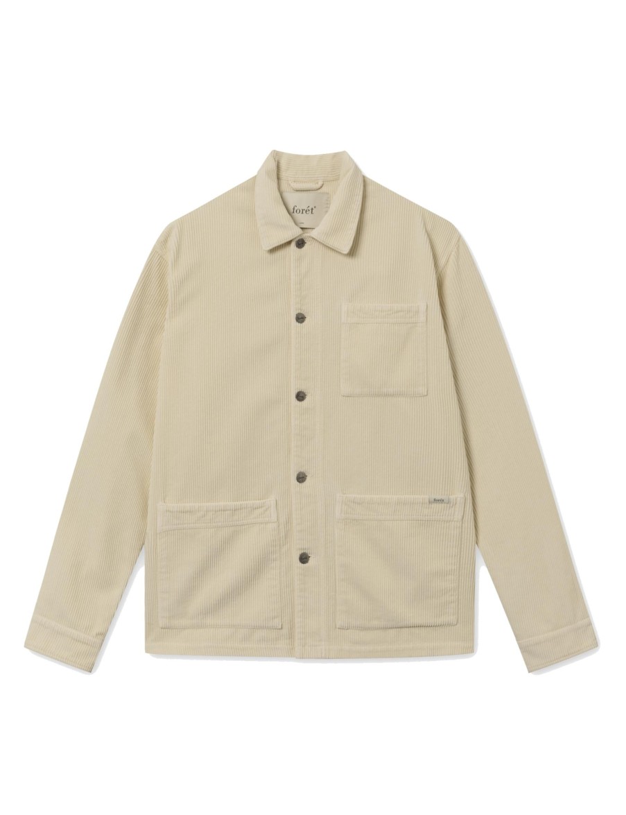 Forét Heyday Overshirt-Cream Corduroy | Overshirts