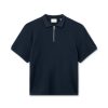 Forét Moment Half Zip Knit-Navy | Knitwear