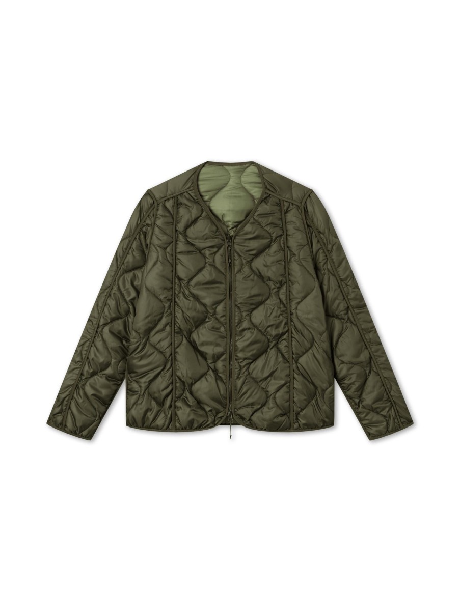 Forét Humid Reversible Liner Jacket-Army | Overshirts