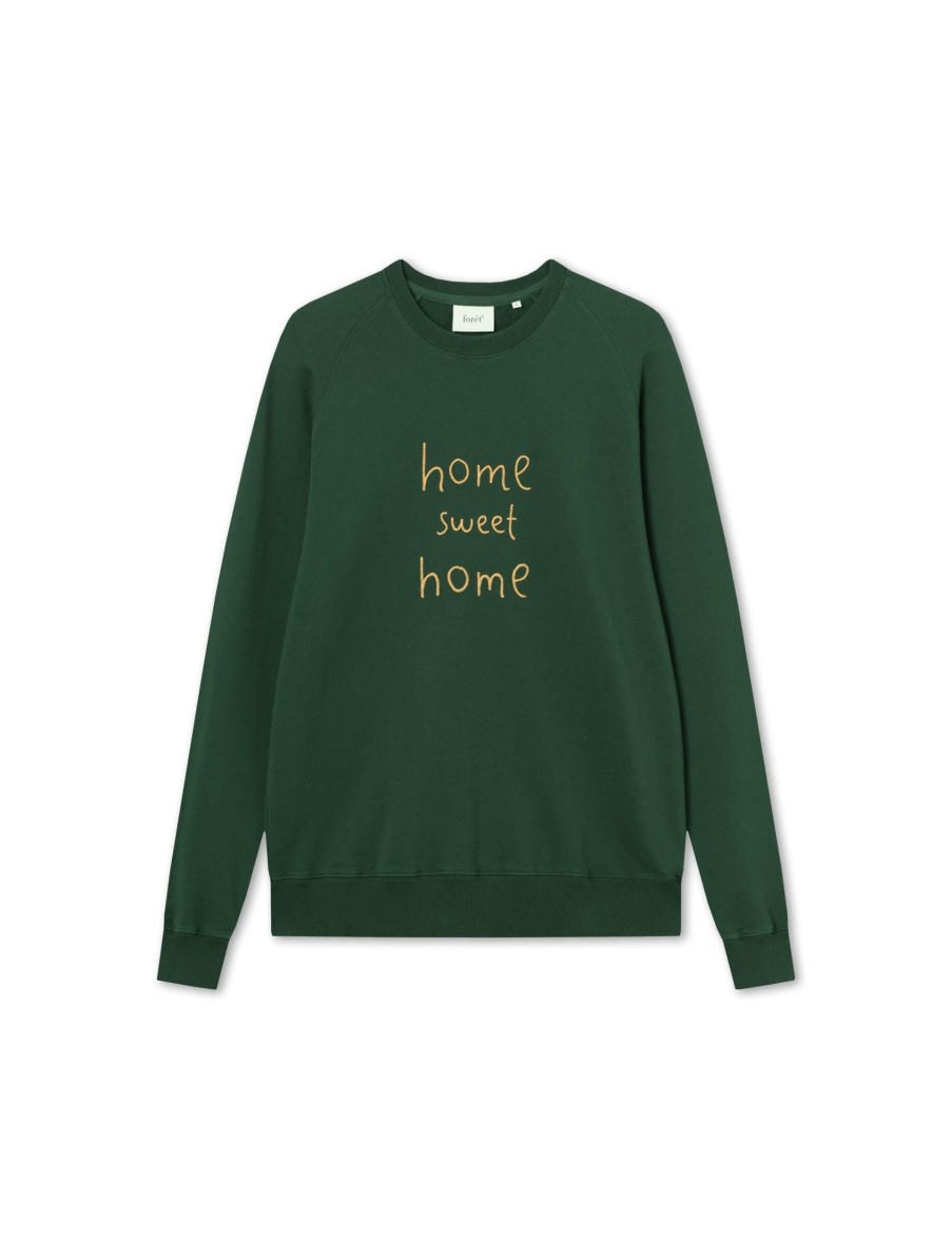 Forét Heart Sweatshirt-Dark Green/Rubber | Sweatshirts