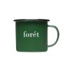 Forét Bean Enamel Mug-Dark Green | Outdoor Goods