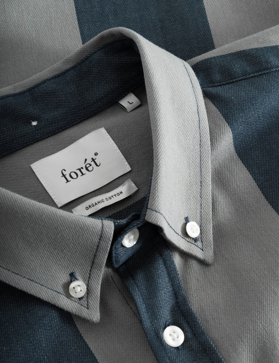 Forét Petal Shirt-Navy/Granite | Shirts