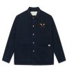 Forét Nowhere Overshirt-Navy | Jackets