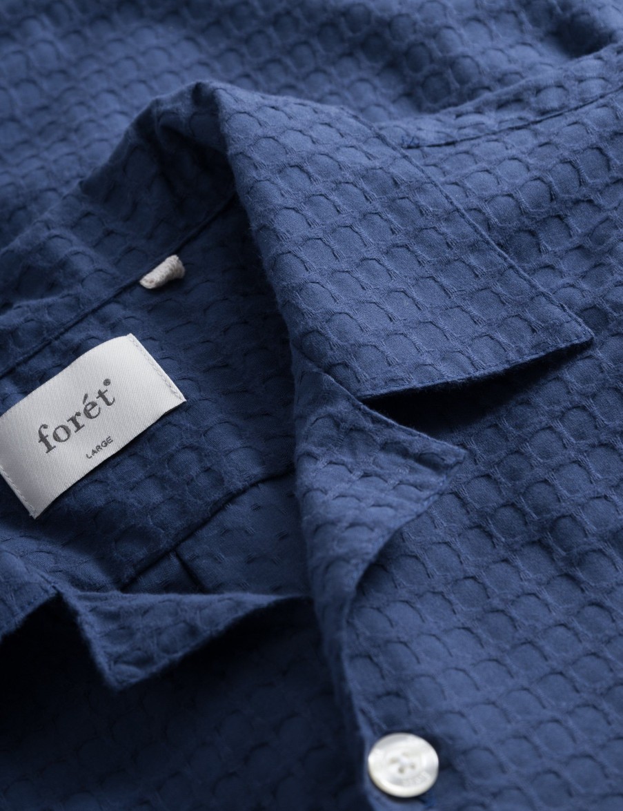 Forét Loom Shirt-Navy | Shirts