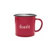 Forét Bean Enamel Mug-Red | Outdoor Goods