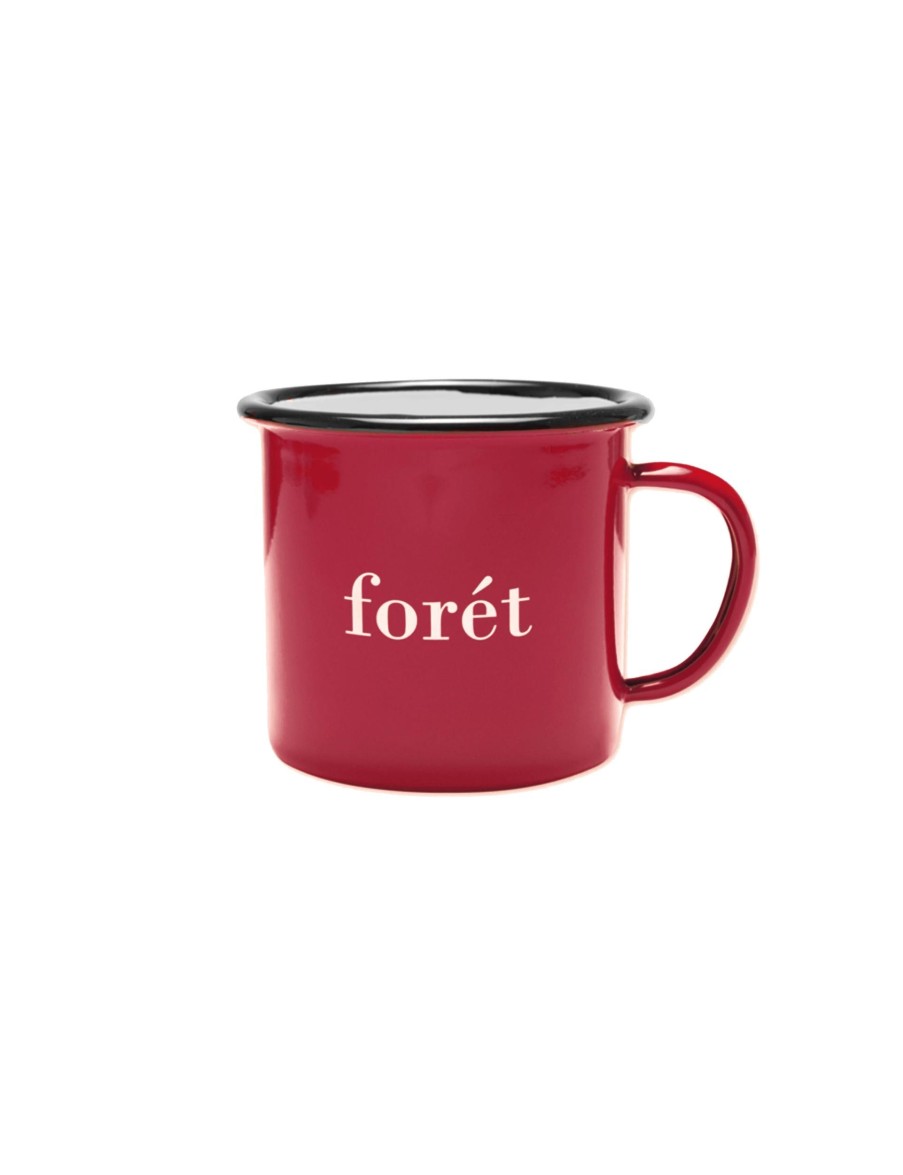 Forét Bean Enamel Mug-Red | Outdoor Goods