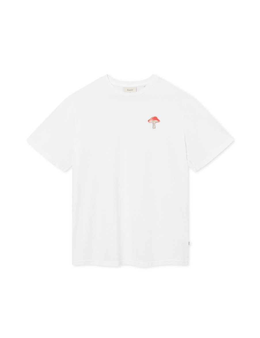 Forét Area Mush T-Shirt-White | T-Shirts