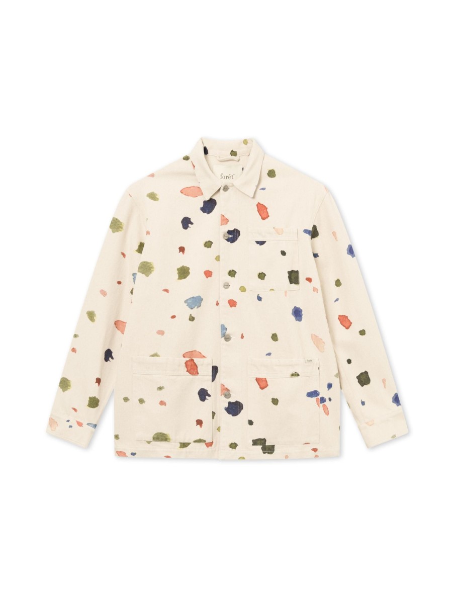 Forét Artwork Overshirt-Undyed | Jackets