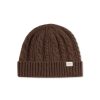 Forét Top Cable Beanie-Brown | Accessories