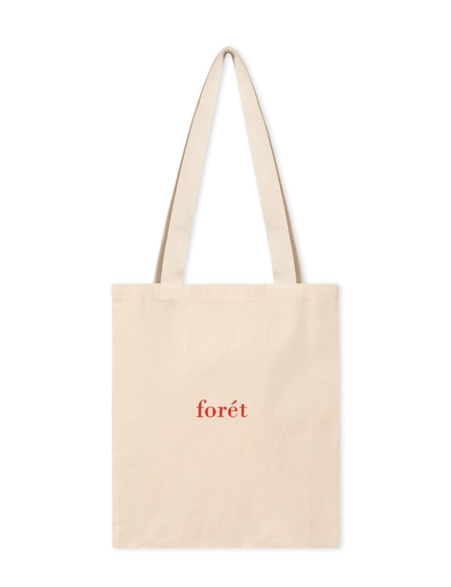 Forét Tote Bag-Natural/Red | Accessories