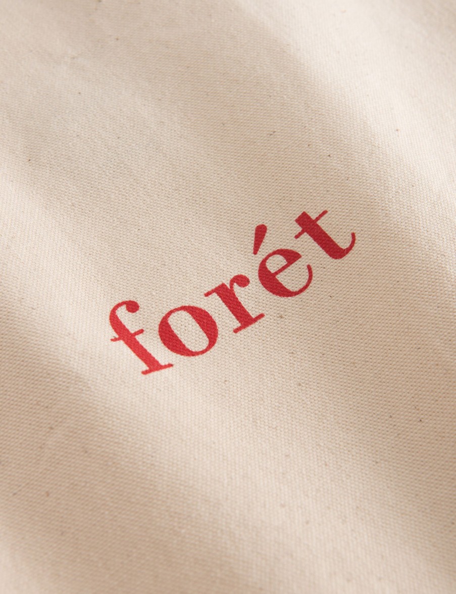 Forét Tote Bag-Natural/Red | Accessories