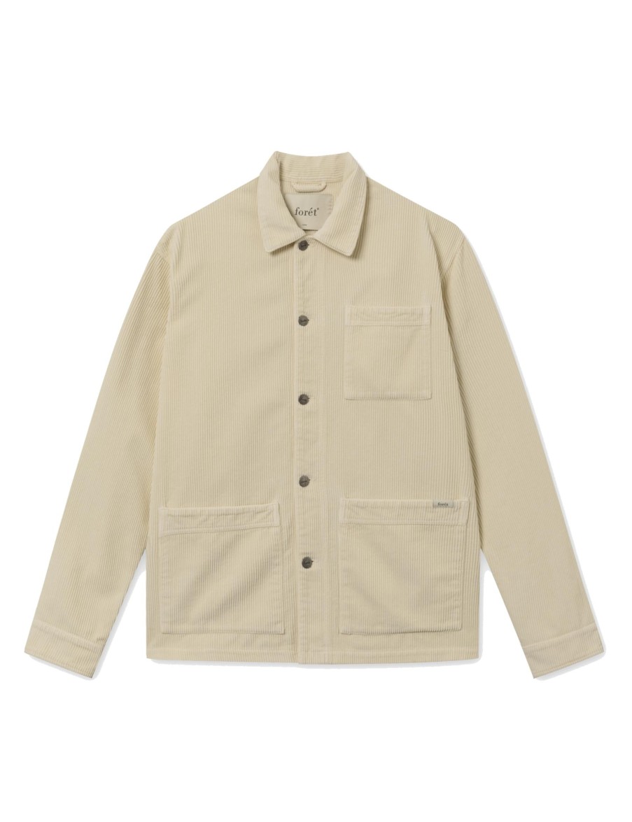 Forét Heyday Overshirt-Cream Corduroy | Shirts