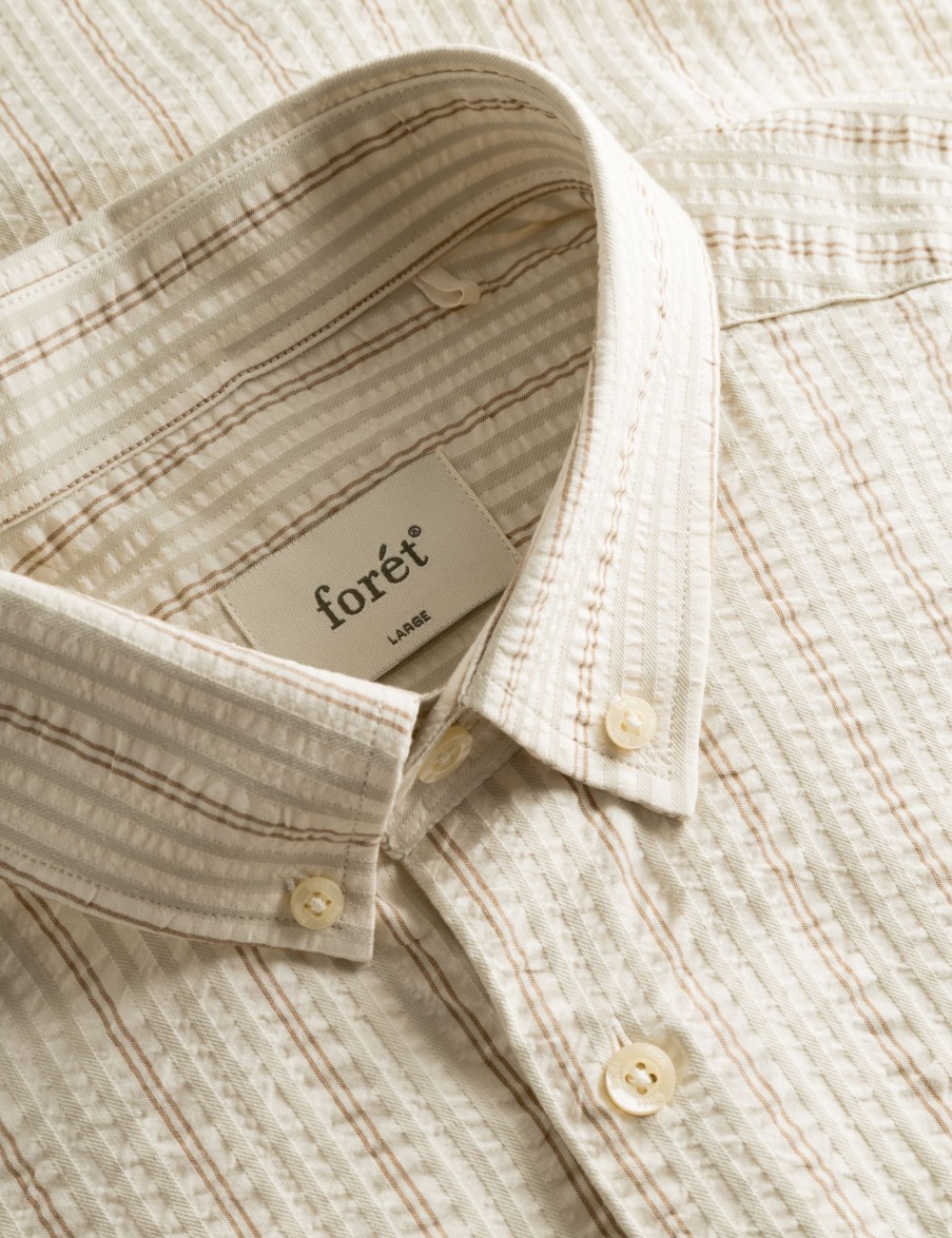 Forét Crest Dove Shirt-Rubber Stripe | Shirts