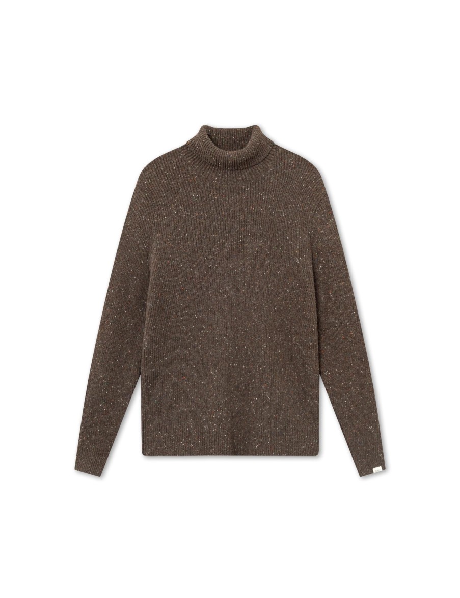 Forét Marsh Puzzle Turtleneck-Brown | Knitwear