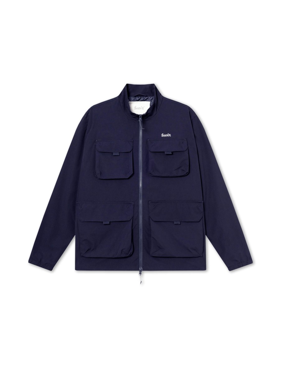 Forét Sizzle Jacket-Navy | Jackets