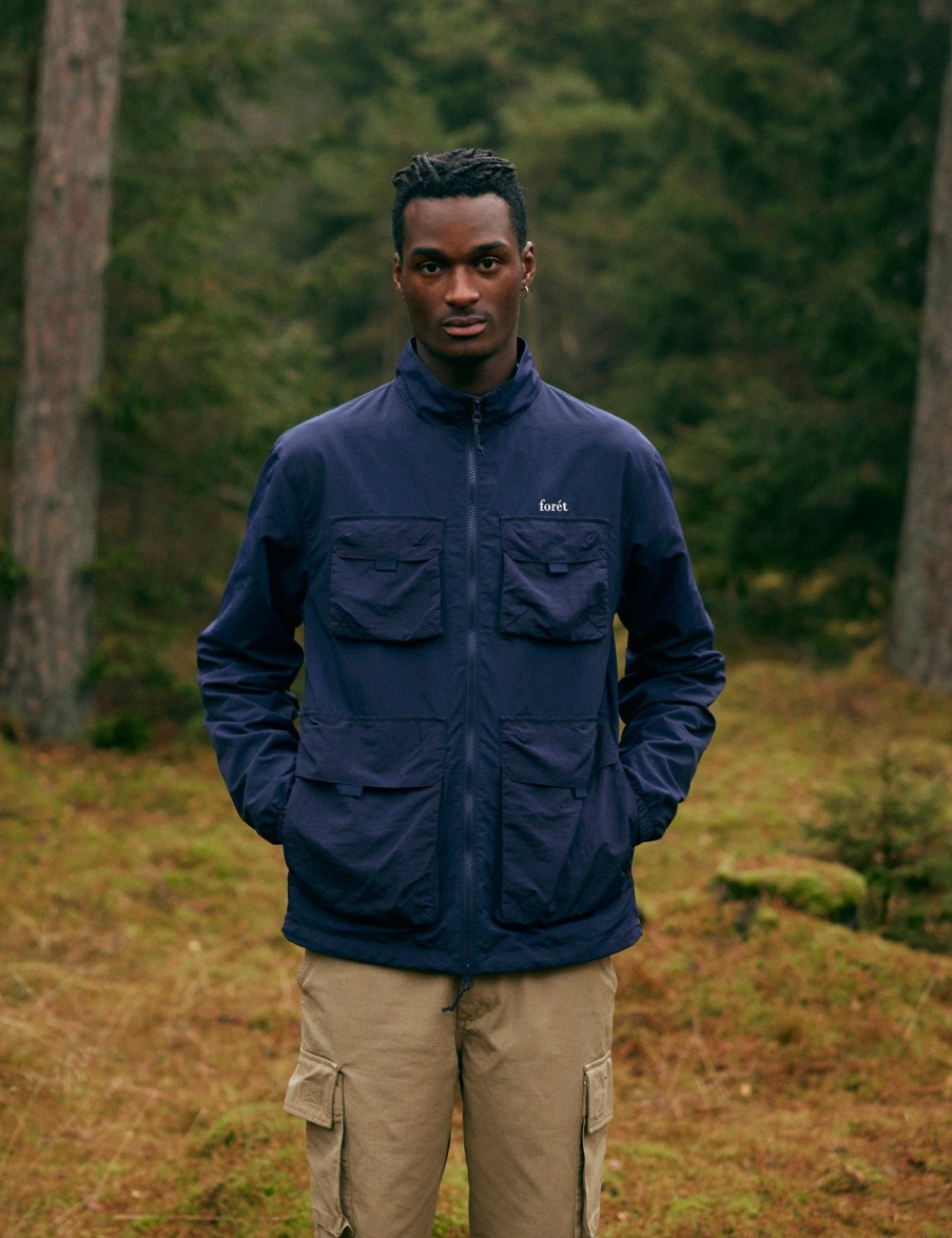 Forét Sizzle Jacket-Navy | Jackets