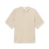 Forét Loch Polo Knit-Oat | T-Shirts