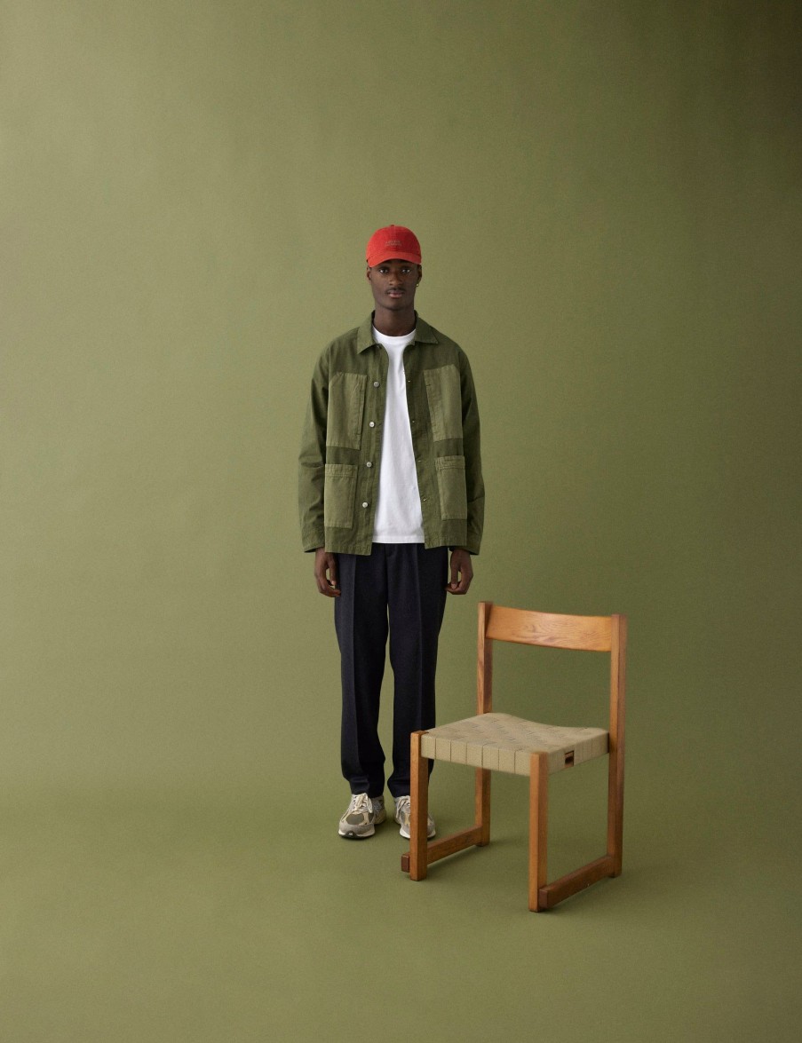 Forét Amble Overshirt-Army | Shirts