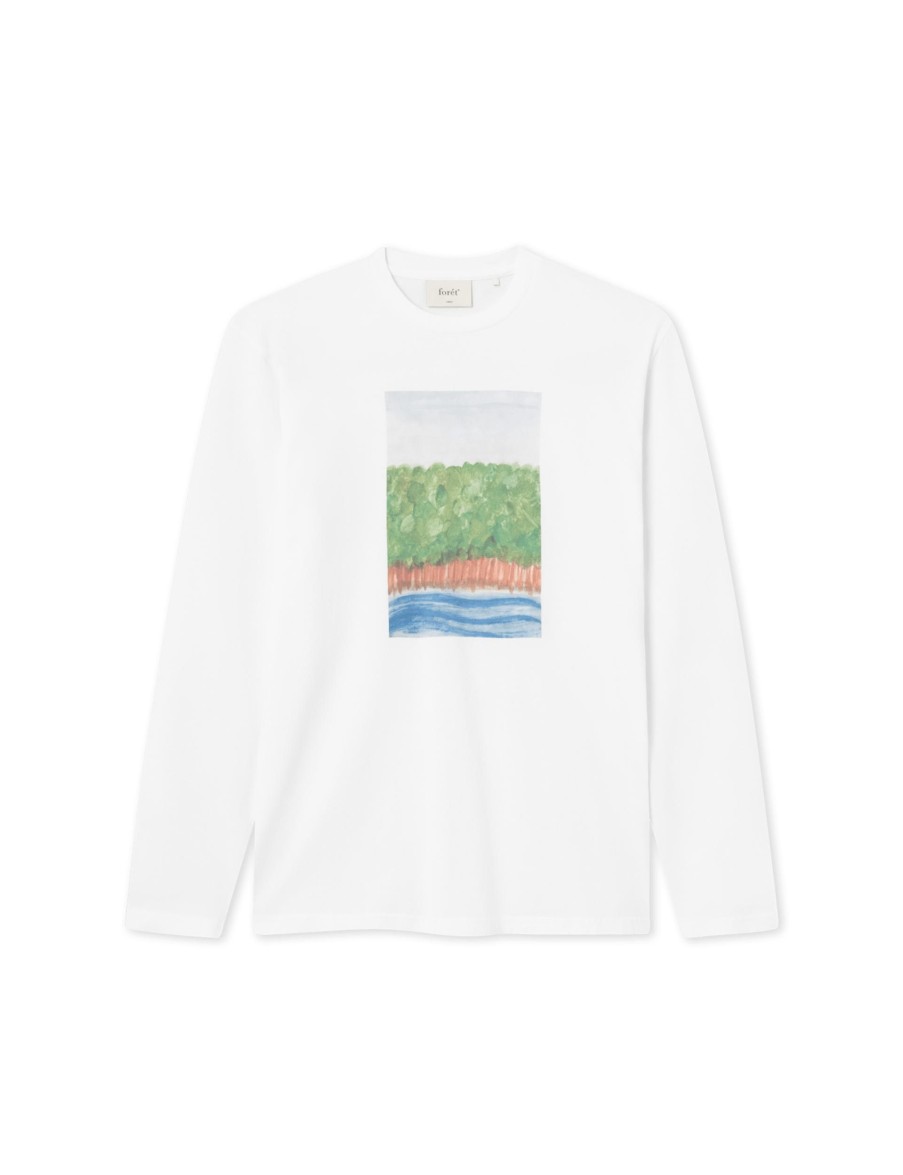 Forét Trotter Longsleeve-White | Sweatshirts