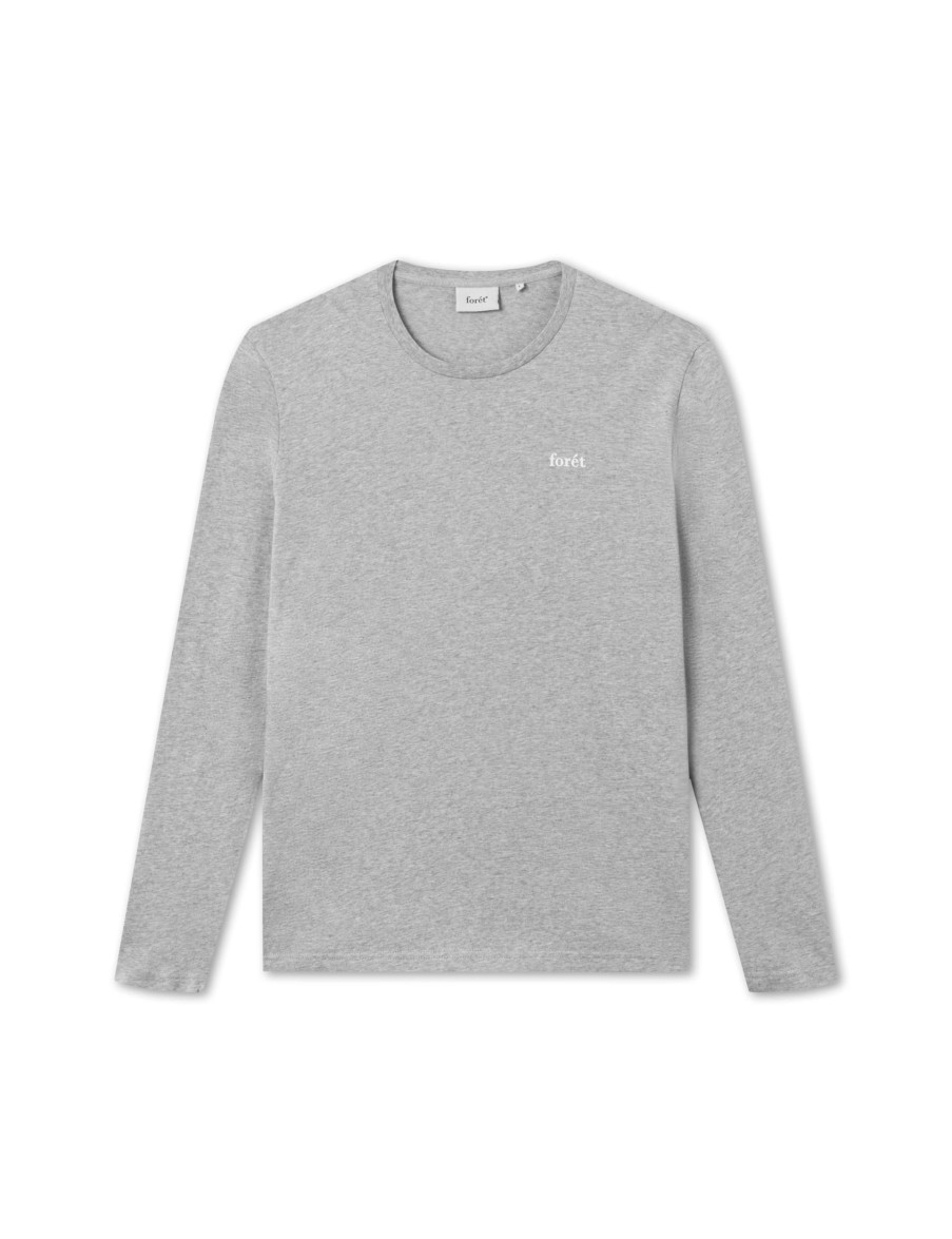 Forét Wind Longsleeve-Light Grey Mel | T-Shirts