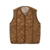 Forét Fresh Reversible Liner Vest-Brown | Jackets