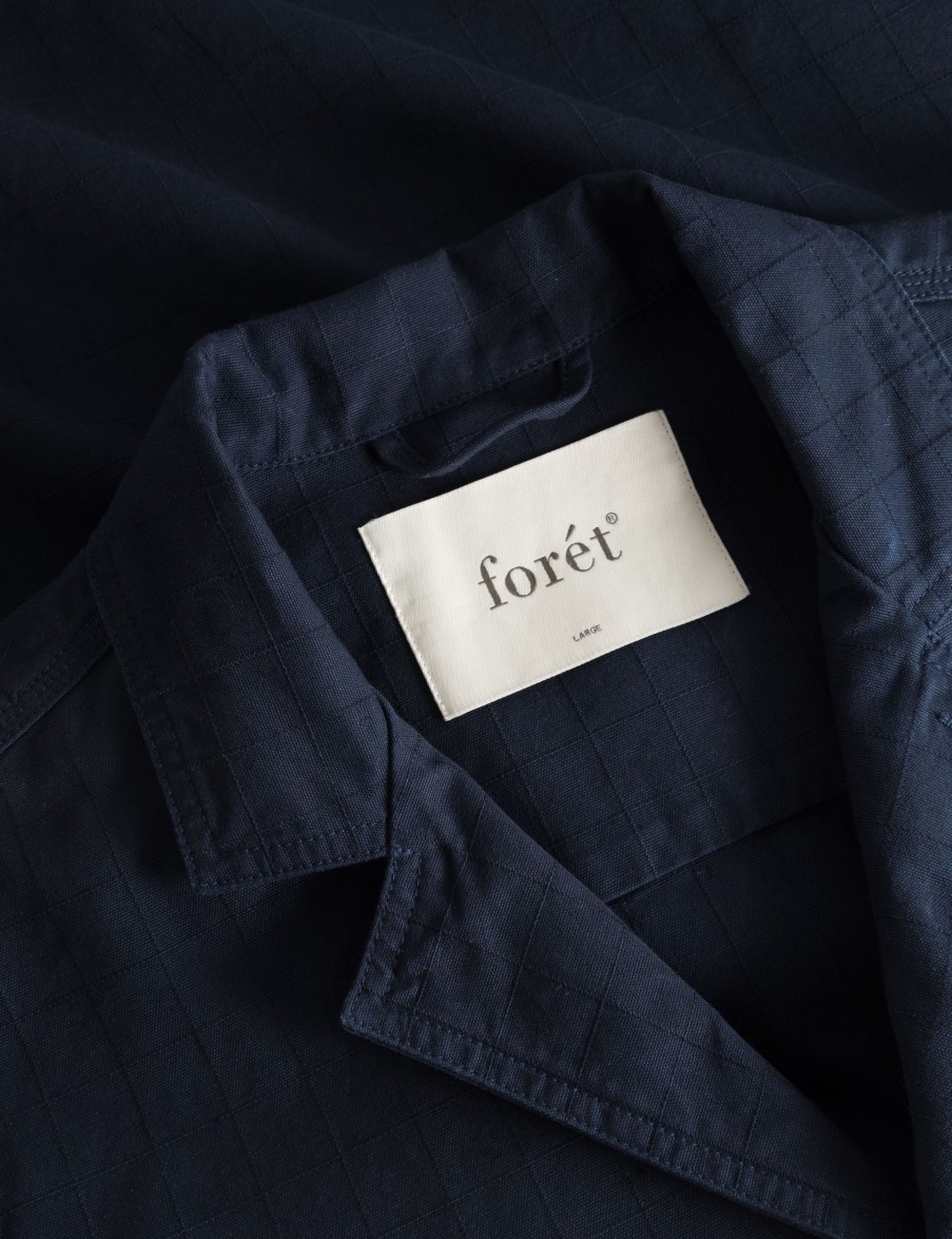 Forét Valley Unconstructed Blazer-Navy | Shirts