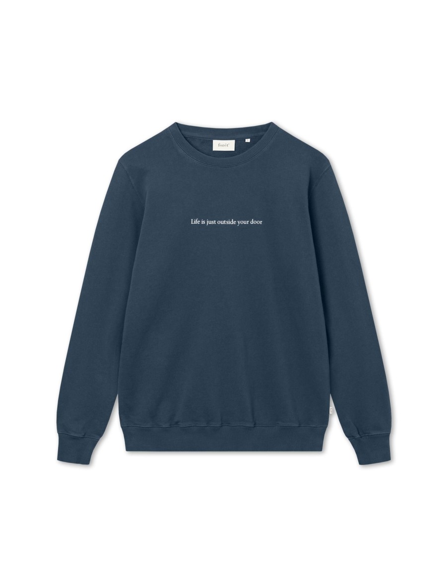 Forét Venture Sweatshirt-Navy | Sweatshirts