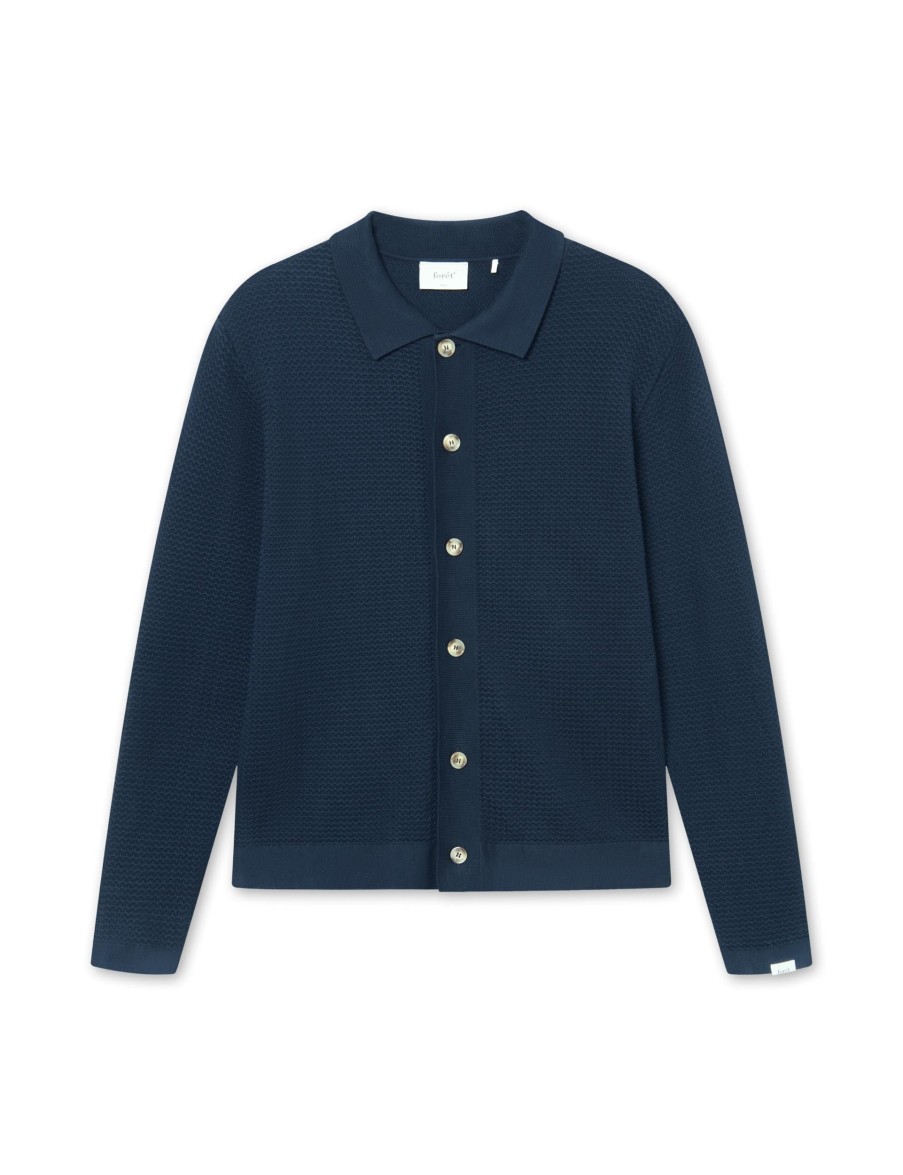 Forét Boat Knit-Navy | Knitwear