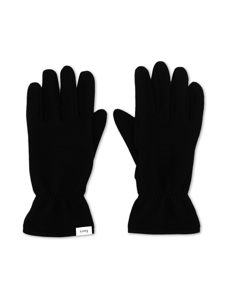 Forét Snowy Fleece Gloves-Black | Goods