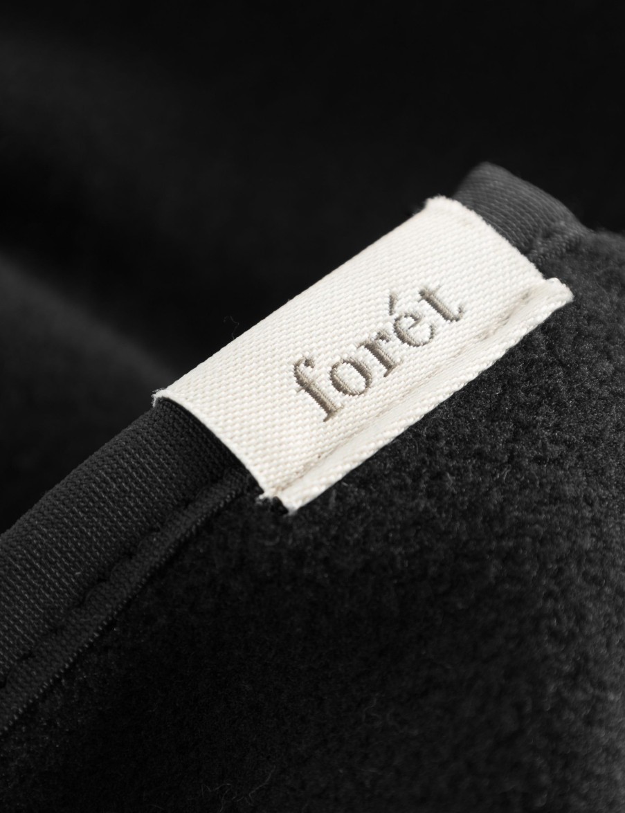 Forét Snowy Fleece Gloves-Black | Goods